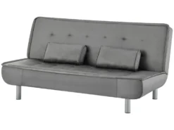 Canapé Convertible Clic-clac MISHAN En Tissu - Gris -Canapé Soldes Boutique canape 5230281