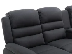 Canapé D'angle Gauche Relax En Tissu Anthracite MACEDONIA 14 Canapé D'angle Gauche Relax En Tissu Anthracite MACEDONIA -Canapé Soldes Boutique canape 5618615