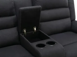 Canapé D'angle Gauche Relax En Tissu Anthracite MACEDONIA 15 Canapé D'angle Gauche Relax En Tissu Anthracite MACEDONIA -Canapé Soldes Boutique canape 5618623