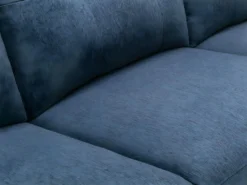 Canapé D'angle Droit Relax électrique En Tissu Bleu NERUDA -Canapé Soldes Boutique canape 579011