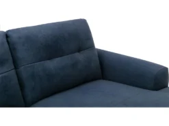 Canapé D'angle Droit Relax électrique En Tissu Bleu NERUDA -Canapé Soldes Boutique canape 579013