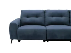 Canapé D'angle Droit Relax électrique En Tissu Bleu NERUDA -Canapé Soldes Boutique canape 579015
