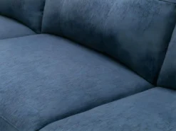 Canapé D'angle Gauche Relax électrique En Tissu Bleu NERUDA -Canapé Soldes Boutique canape 579027