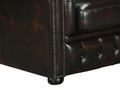 Canapé D'angle Chesterfield BRENTON 100% Cuir De Buffle - Bordeaux- Angle Droit -Canapé Soldes Boutique canape 716549