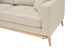 Canapé 3 Places Convertible En Tissu Crème KENZA -Canapé Soldes Boutique canape 7199971