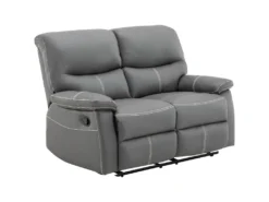 Canapé 2 Places Relax En Simili Gris CANBY -Canapé Soldes Boutique canape 7256835