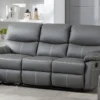 Canapé 3 Places Relax En Simili Gris CANBY