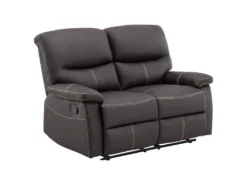 Canapé 2 Places Relax En Simili Marron CANBY -Canapé Soldes Boutique canape 7256879