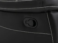 Grand Canapé D'angle Relax En Simili Noir CANBY -Canapé Soldes Boutique canape 8063341