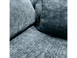 Canapé D'angle Réversible Et Convertible Velours Bleu L310 Cm - RUFUS -Canapé Soldes Boutique canape 8908849