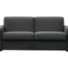Canapé Tissu Gris Foncé Convertible Express LISSA - 3 Places.