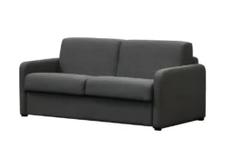 Canapé Tissu Gris Foncé Convertible Express LISSA - 3 Places. -Canapé Soldes Boutique canape 8909123