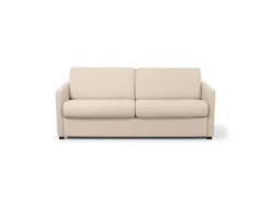 Canapé Tissu Beige Convertible Express LISSA - 3 Places.