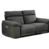 Canapé Relaxation 2.5 Places Motorisé En Tissu Gris Anthracite - CLARA