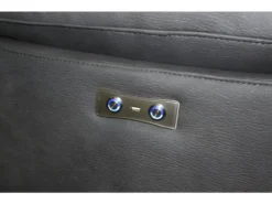 Canapé Relaxation 2.5 Places Motorisé En Tissu Gris Anthracite - CLARA -Canapé Soldes Boutique canape 8914435