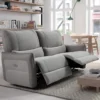 MARBELLA - Canapé Relax Electrique 3 Places Gris