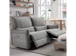 MARBELLA - Canapé Relax Electrique 3 Places Gris