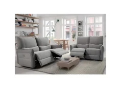 MARBELLA - Canapé Relax Electrique 3 Places Gris -Canapé Soldes Boutique canape 9170743