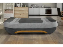 Canapé 3 Places Convertible Et Espace De Rangement - Bicolore Anthracite / Vert - En Tissu De Qualité, EWIN -Canapé Soldes Boutique canape 9475901