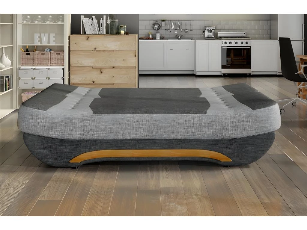 Canapé 3 Places Convertible Et Espace De Rangement - Bicolore Anthracite / Gris Clair - En Tissu De Qualité, EWIN 4 Canapé 3 Places Convertible Et Espace De Rangement - Bicolore Anthracite / Gris Clair - En Tissu De Qualité, EWIN – Image 4