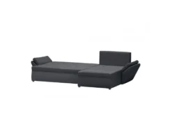 Canapé D'angle Réversible Et Convertible HELIX, Couleur Gris Foncé, 4 Places Avec Coffre De Rangement -Canapé Soldes Boutique canape 9479635