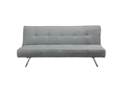 Banquette Canapé Convertible 3 Places Gris Clair - SOLVEIG I -Canapé Soldes Boutique canape 9479789
