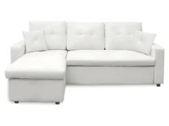 Canapé D'angle Convertible Cuero Blanc -Canapé Soldes Boutique canape 9480651