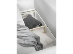 Canapé D'angle Convertible - SIDNEY VELOURS - En Tissu Luxe, 5/6 Places, Blanc Cassé, Angle Gauche (vu De Face) -Canapé Soldes Boutique canape 9480725