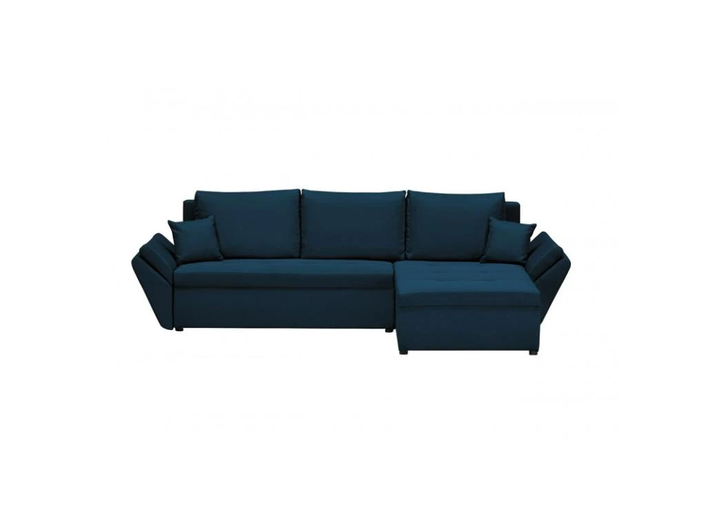 Canapé D'angle Réversible Et Convertible HELIX, Couleur Bleu Pétrole, 4 Places Avec Coffre De Rangement 1 Canapé D'angle Réversible Et Convertible HELIX, Couleur Bleu Pétrole, 4 Places Avec Coffre De Rangement