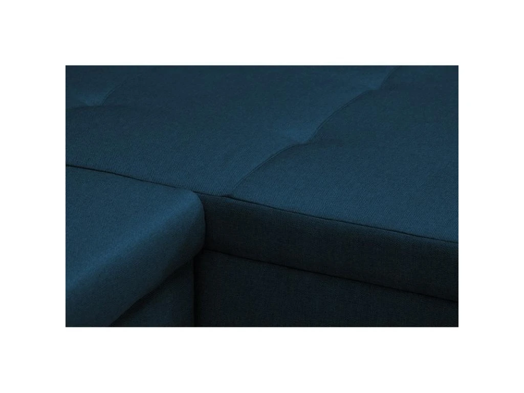 Canapé D'angle Réversible Et Convertible HELIX, Couleur Bleu Pétrole, 4 Places Avec Coffre De Rangement 2 Canapé D'angle Réversible Et Convertible HELIX, Couleur Bleu Pétrole, 4 Places Avec Coffre De Rangement – Image 2