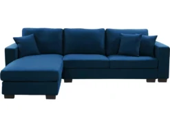 Canapé D'angle Réversible En Tissu "Lucas" - 5 Places - Bleu 9 Canapé D'angle Réversible En Tissu "Lucas" - 5 Places - Bleu -Canapé Soldes Boutique canape 9483675