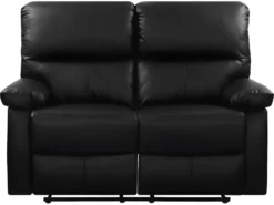 Canapé Relax "Lincoln" - 147 X 89 X 103 Cm - 2 Places - Noir -Canapé Soldes Boutique canape 9485541