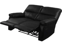 Canapé Relax "Lincoln" - 147 X 89 X 103 Cm - 2 Places - Noir -Canapé Soldes Boutique canape 9485543