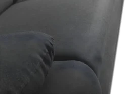 Canapé D'angle Convertible En Tissu PYLOS - Anthracite - Angle Gauche -Canapé Soldes Boutique canape 997825