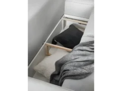 Canapé D'angle Convertible - SIDNEY VELOURS - En Tissu Luxe - 5/6 Places, Gris Clair, Angle Droit (vu De Face) -Canapé Soldes Boutique canape 9993881