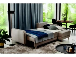 Canapé D'angle Convertible En Tissu Velours Luxe, Rangement - Vert Foncé, Angle Droit (vu De Face), ROXANE VELOURS -Canapé Soldes Boutique canape 9994467