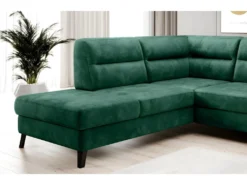 Canapé D'angle Convertible - CASTA VELOURS - En Tissu Luxe, VERT, 5/6 Places, Angle Gauche (vu De Face) 9 Canapé D'angle Convertible - CASTA VELOURS - En Tissu Luxe, VERT, 5/6 Places, Angle Gauche (vu De Face) -Canapé Soldes Boutique canape 9995293