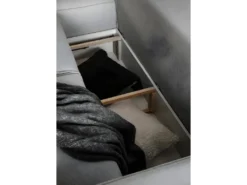 Canapé D'angle Convertible - SIDNEY VELOURS - En Tissu Luxe - 5/6 Places, Gris Foncé, Angle Gauche (vu De Face) -Canapé Soldes Boutique canape 9995971