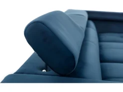 Canapé D'angle Convertible - ERWAN - En Tissu Luxe 5 Places, Bleu Foncé, Angle Droit (vu De Face) -Canapé Soldes Boutique canape 9996217