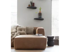 BEAN - Canapé D'angle Droit 5 Places Eco Cuir Marron L305 -Canapé Soldes Boutique ensemble canape 12671087