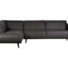 STATEMENT - Canapé D'angle Gauche 4 Places Eco Cuir Gris