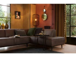 STATEMENT - Canapé D'angle Droit 4 Paces Eco Cuir Gris -Canapé Soldes Boutique ensemble canape 13263261